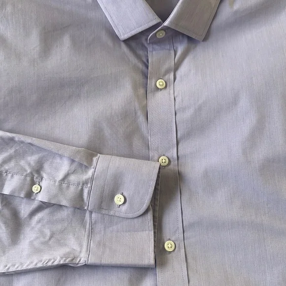 J Crew Slim Bowery Performance Mens Dress Shirt with Spread Collar Slim XL NWOT - Picture 3 of 5